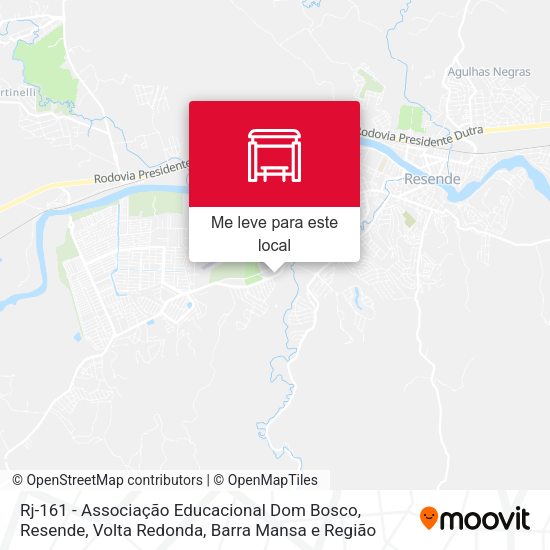 Rj-161 - Associação Educacional Dom Bosco, Resende mapa