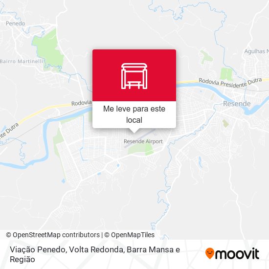 Viação Penedo mapa