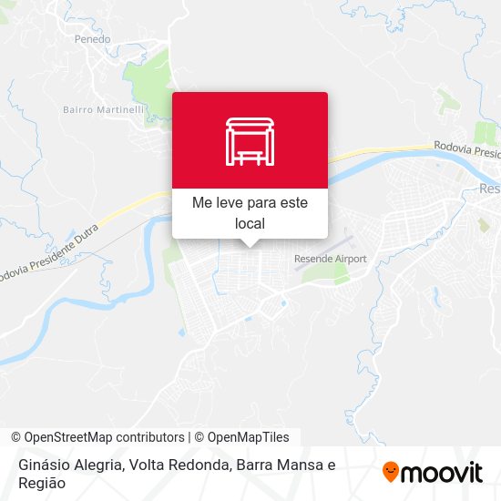 Ginásio Alegria mapa