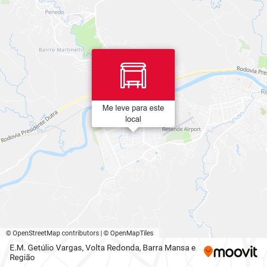 E.M. Getúlio Vargas mapa