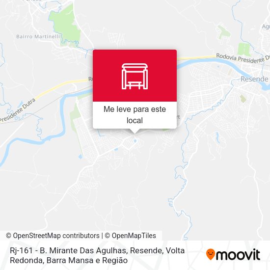 Rj-161 - B. Mirante Das Agulhas, Resende mapa