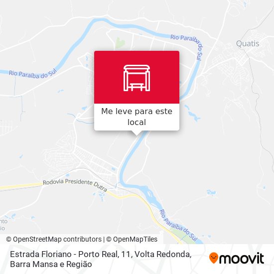 Estrada Floriano - Porto Real, 11 mapa
