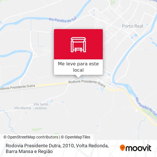Rodovia Presidente Dutra, 2010 mapa