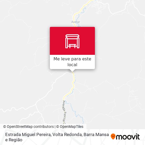 Estrada Miguel Pereira mapa
