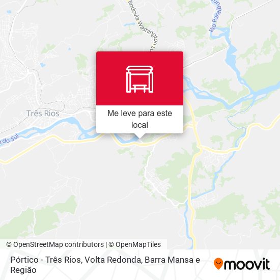 Pórtico - Três Rios mapa