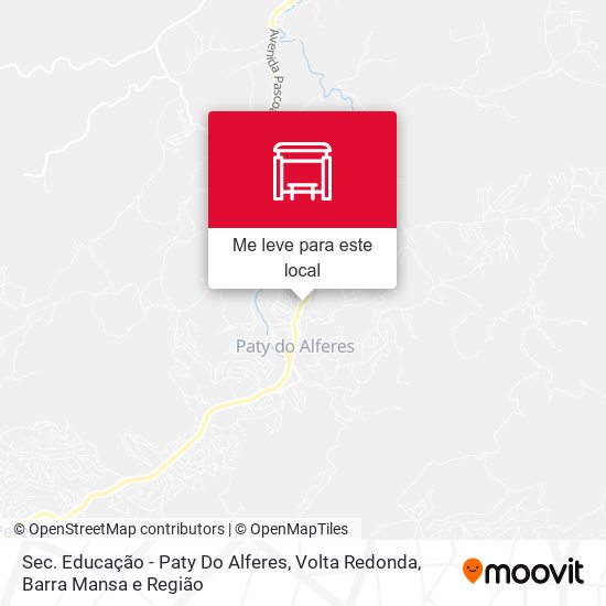 Sec. Educação - Paty Do Alferes mapa