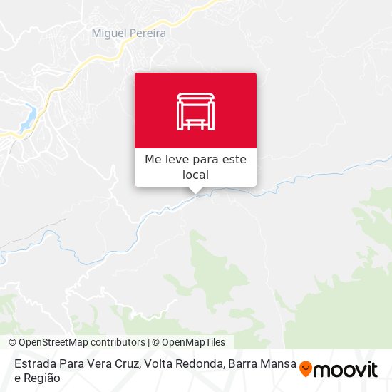 Estrada Para Vera Cruz mapa