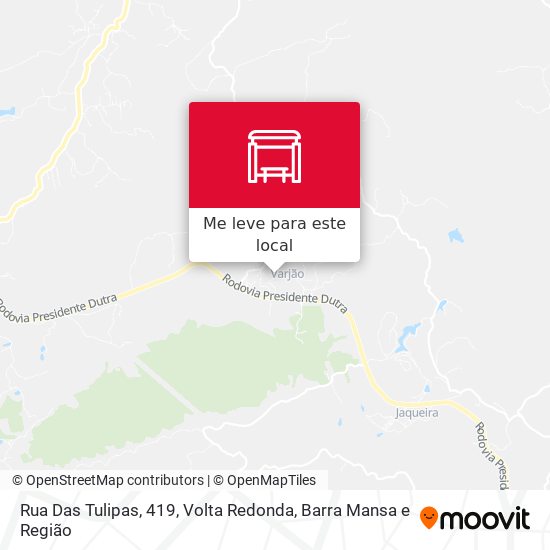Rua Das Tulipas, 419 mapa