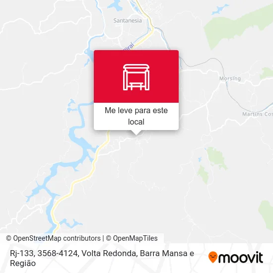 Rj-133, 3568-4124 mapa