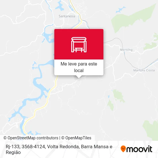 Rj-133, 3568-4124 mapa