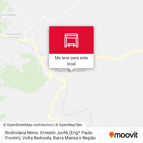 Rodoviária Mons. Ernesto Juchli (Engº Paulo Frontin) mapa