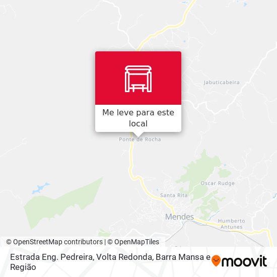 Estrada Eng. Pedreira mapa