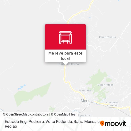 Estrada Eng. Pedreira mapa