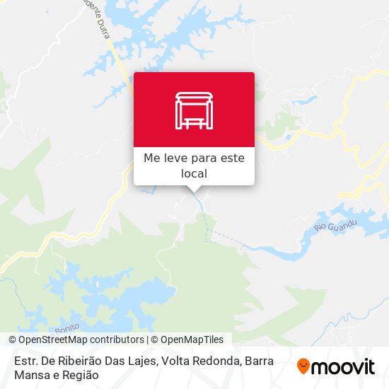 Estr. De Ribeirão Das Lajes mapa