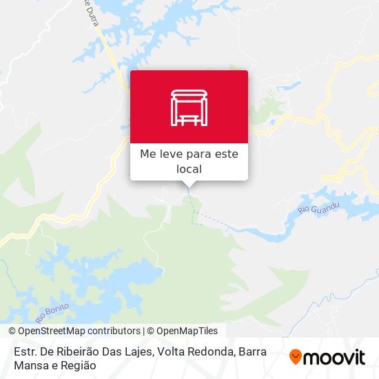 Estr. De Ribeirão Das Lajes mapa