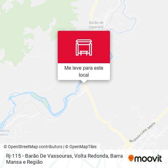 Rj-115 - Barão De Vassouras mapa