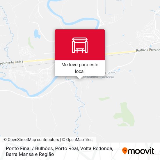 Ponto Final / Bulhões, Porto Real mapa