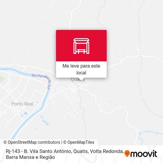Rj-143 - B. Vila Santo Antônio, Quatis mapa