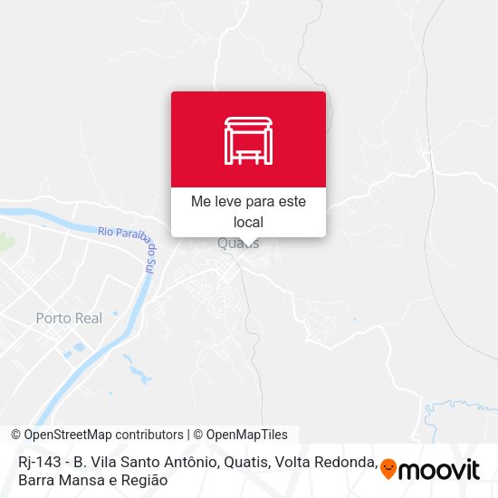 Rj-143 - B. Vila Santo Antônio, Quatis mapa
