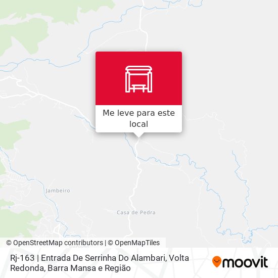 Rj-163 | Entrada De Serrinha Do Alambari mapa