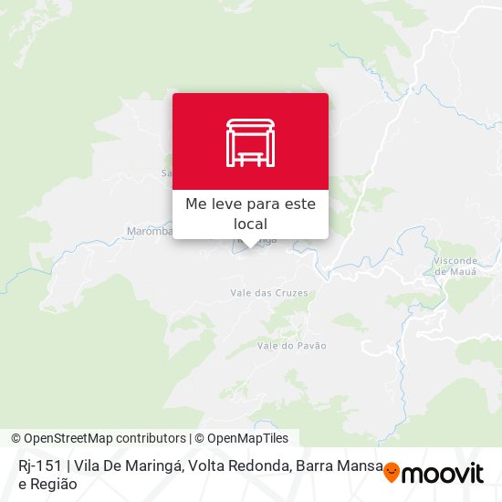 Rj-151 | Vila De Maringá mapa