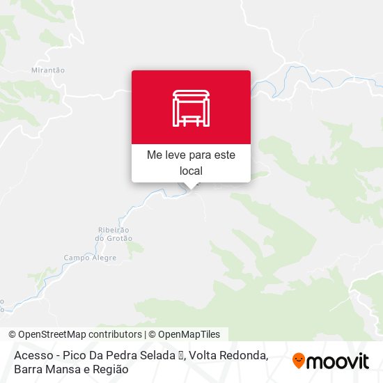 Acesso - Pico Da Pedra Selada ❆ mapa
