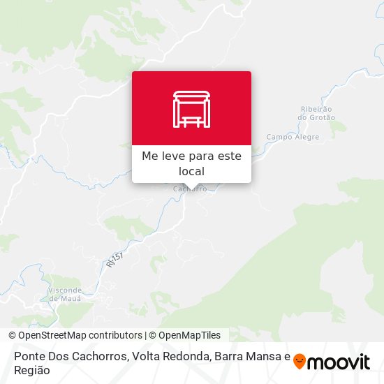 Ponte Dos Cachorros mapa
