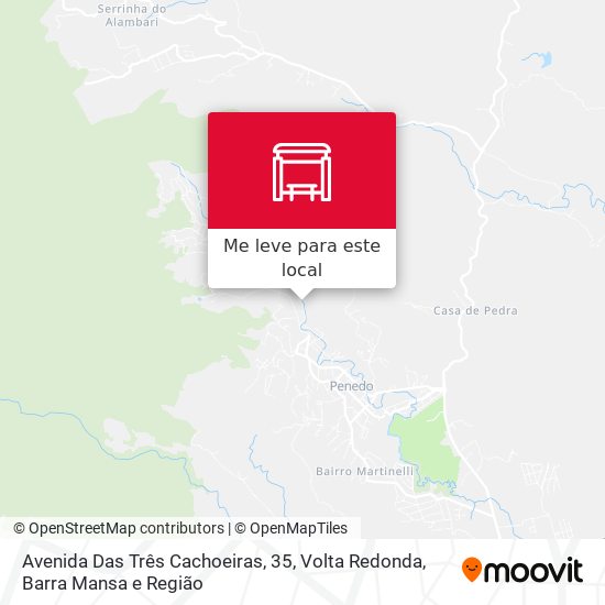 Avenida Das Três Cachoeiras, 35 mapa