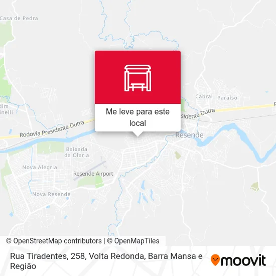 Rua Tiradentes, 258 mapa