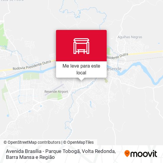 Avenida Brasília - Parque Tobogã mapa