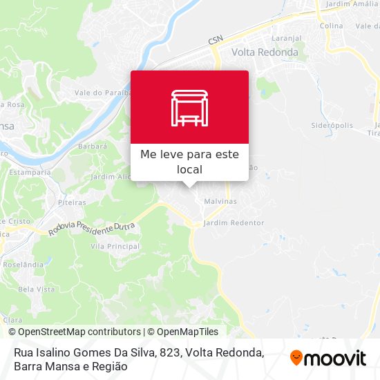 Rua Isalino Gomes Da Silva, 823 mapa