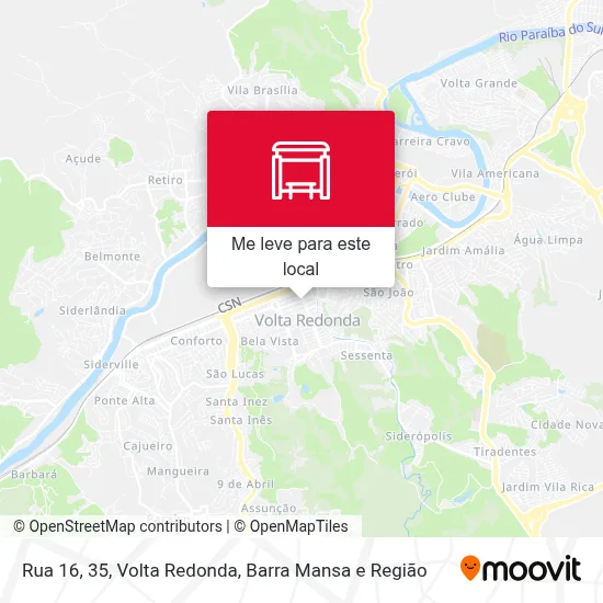 Rua 16, 35 mapa