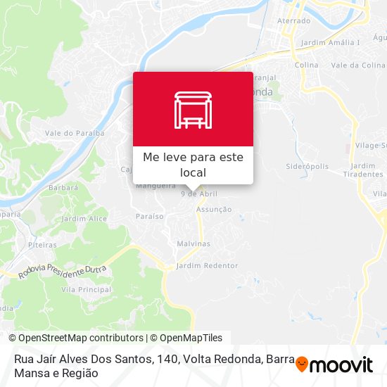 Rua Jaír Alves Dos Santos, 140 mapa