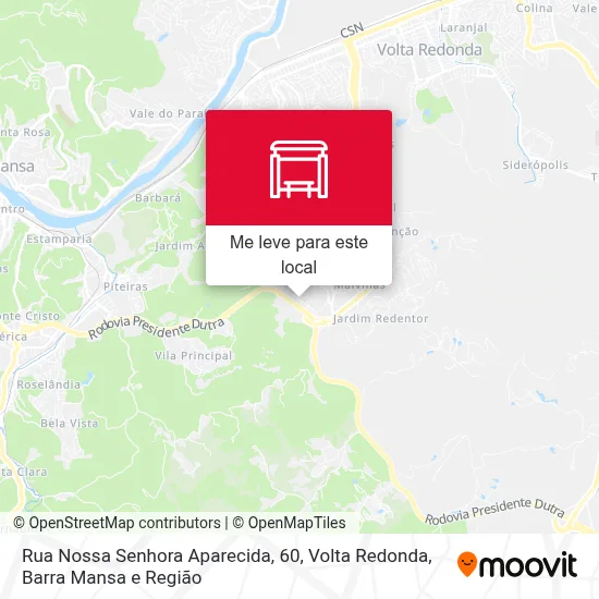 Rua Nossa Senhora Aparecida, 60 mapa