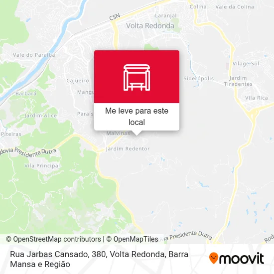 Rua Jarbas Cansado, 380 mapa