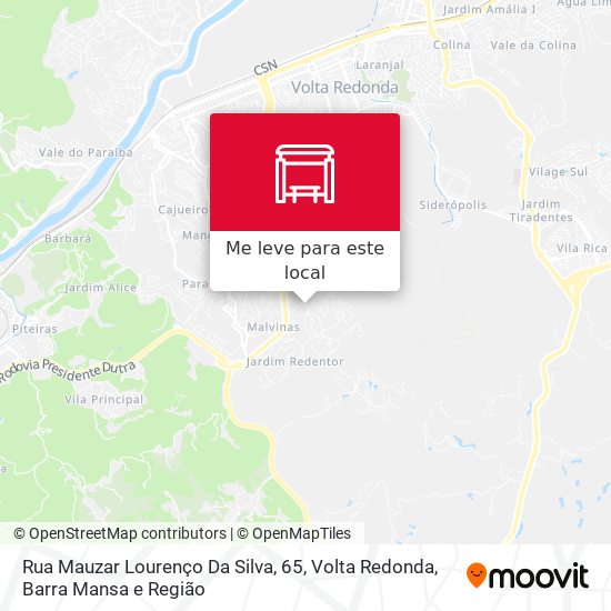 Rua Mauzar Lourenço Da Silva, 65 mapa
