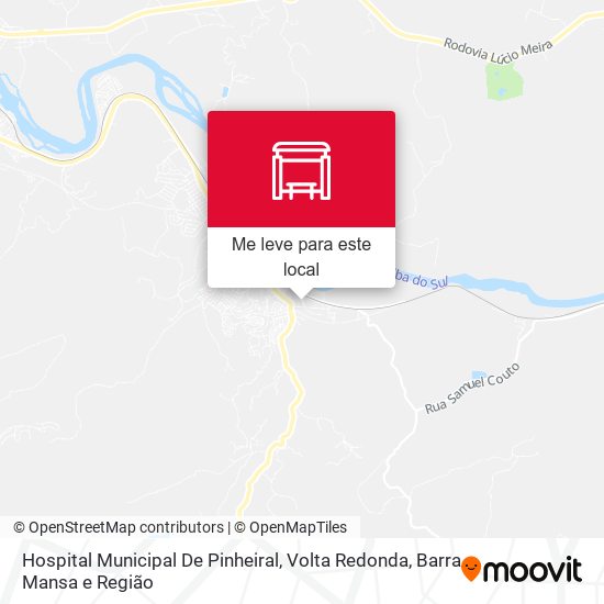 Hospital Municipal De Pinheiral mapa