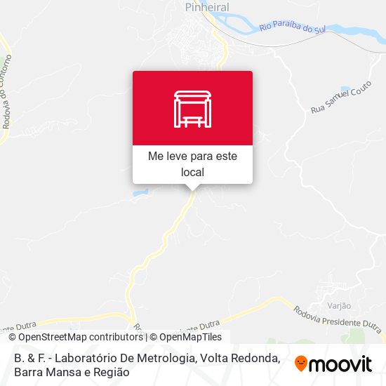 B. & F. - Laboratório De Metrologia mapa