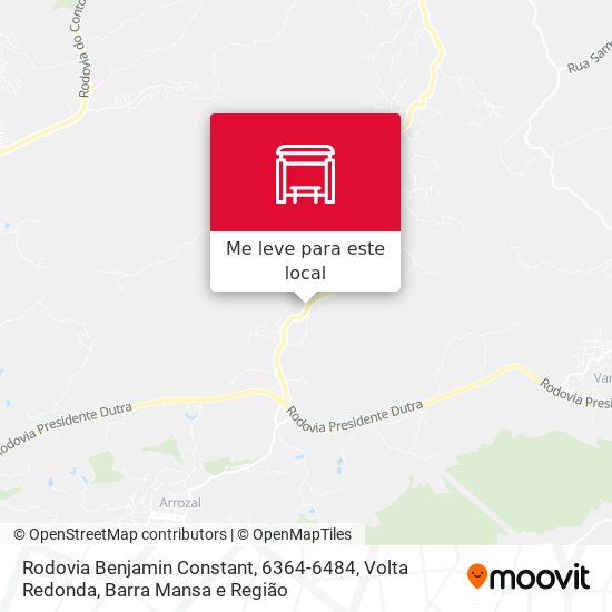 Rodovia Benjamin Constant, 6364-6484 mapa