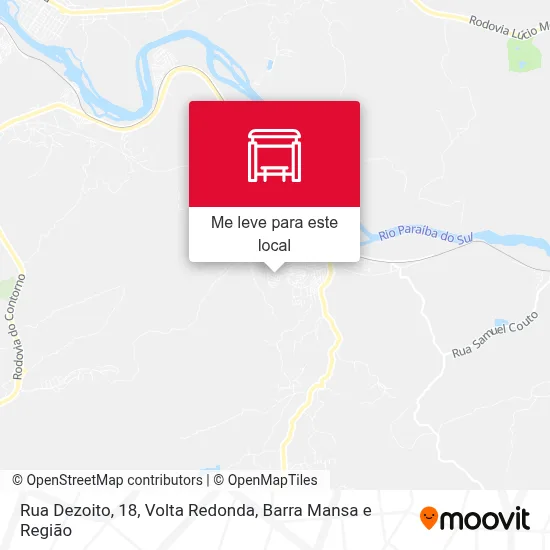 Rua Dezoito, 18 mapa