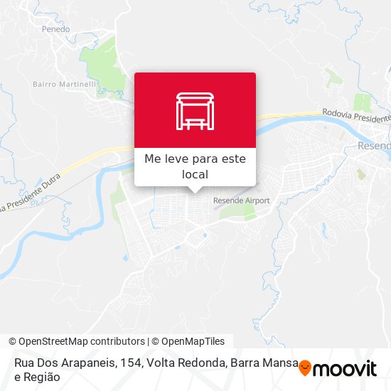 Rua Dos Arapaneis, 154 mapa