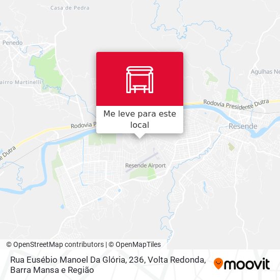 Rua Eusébio Manoel Da Glória, 236 mapa