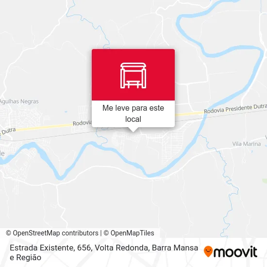 Estrada Existente, 656 mapa