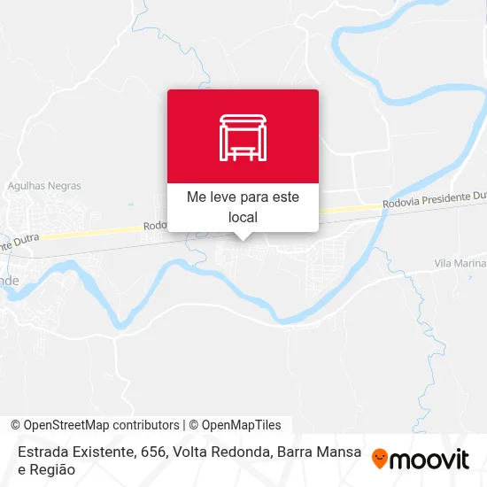 Estrada Existente, 656 mapa