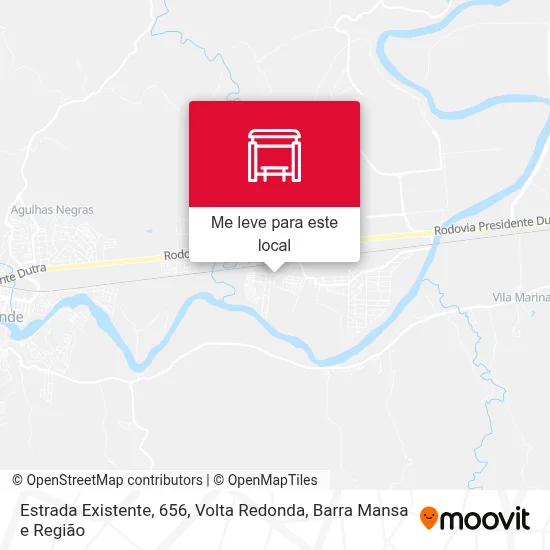 Estrada Existente, 656 mapa