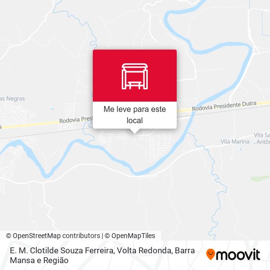 E. M. Clotilde Souza Ferreira mapa