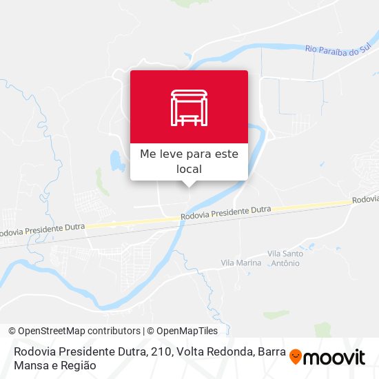Rodovia Presidente Dutra, 210 mapa