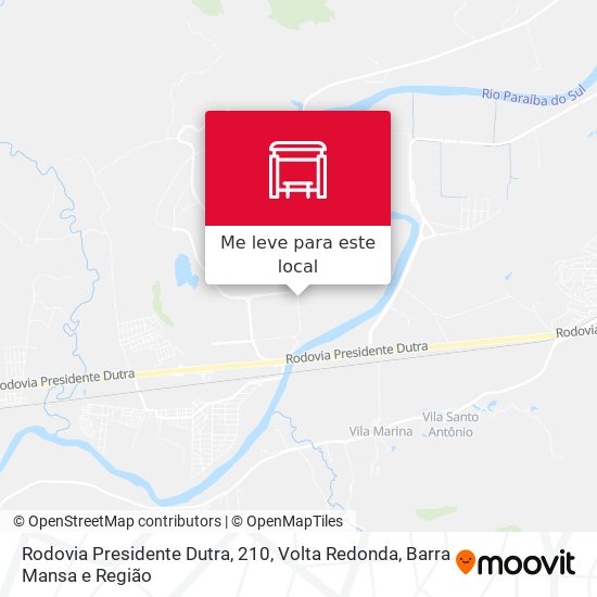 Rodovia Presidente Dutra, 210 mapa