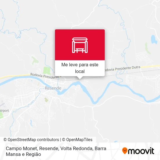 Campo Monet, Resende mapa