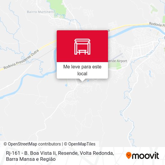 Rj-161 - B. Boa Vista Ii, Resende mapa